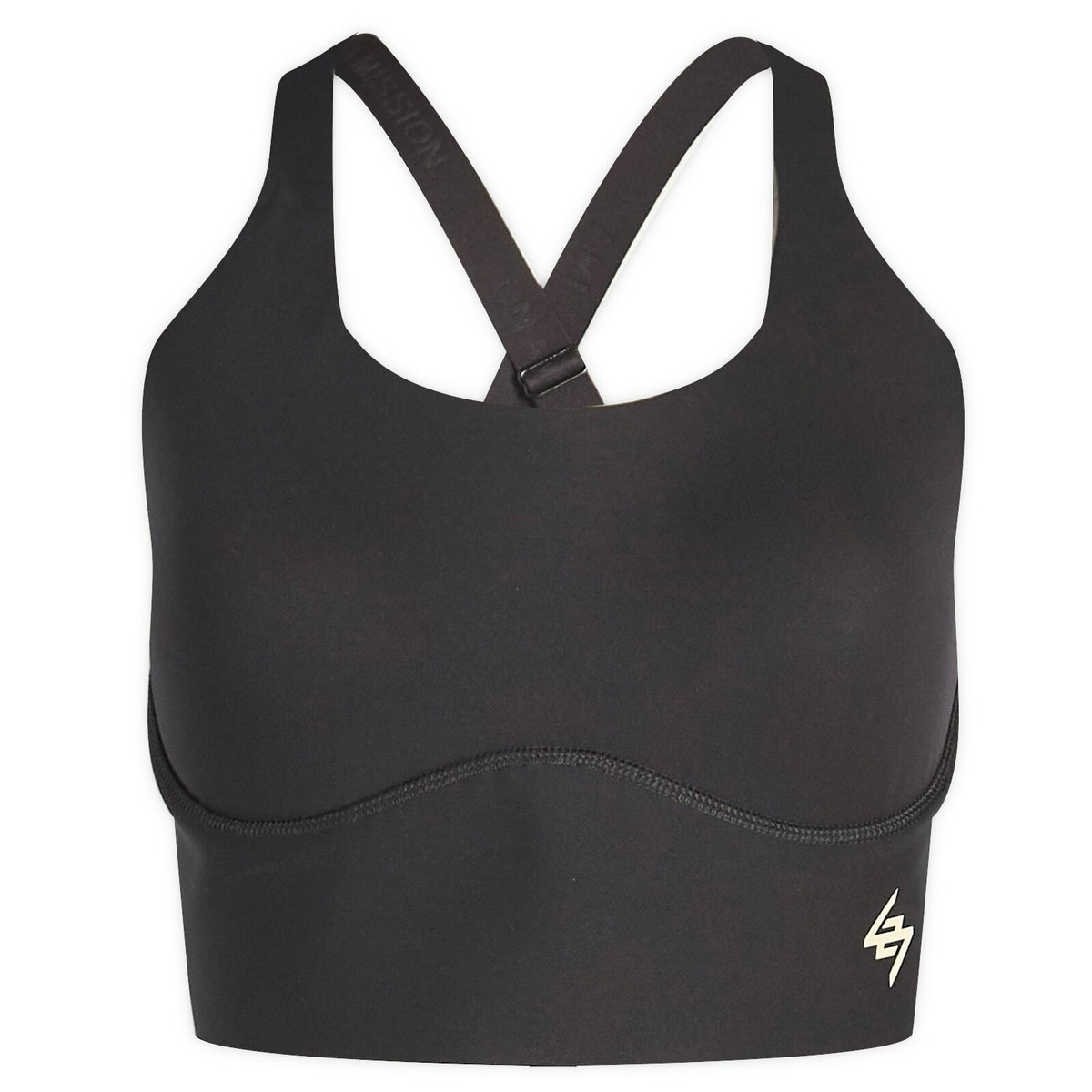 Represent Women's 247 DNA Mid Impact Sports Bra in Black