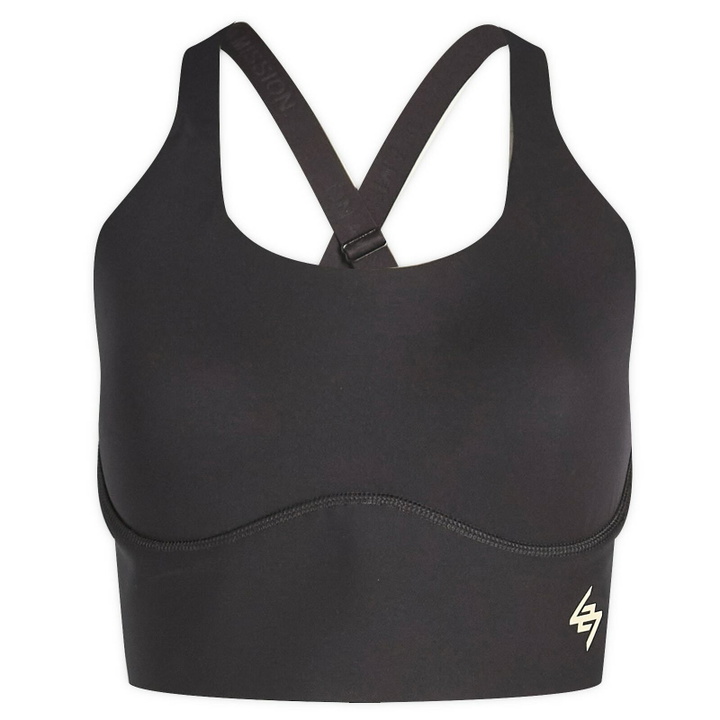 Photo: Represent Women's 247 DNA Mid Impact Sports Bra in Black