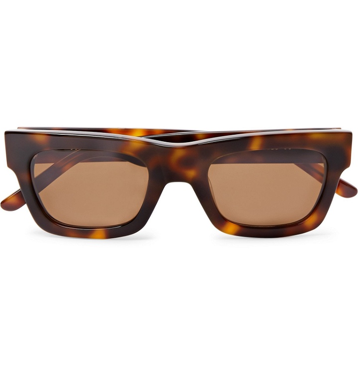 Photo: Sun Buddies - Greta Square-Frame Tortoiseshell Acetate Sunglasses - Brown