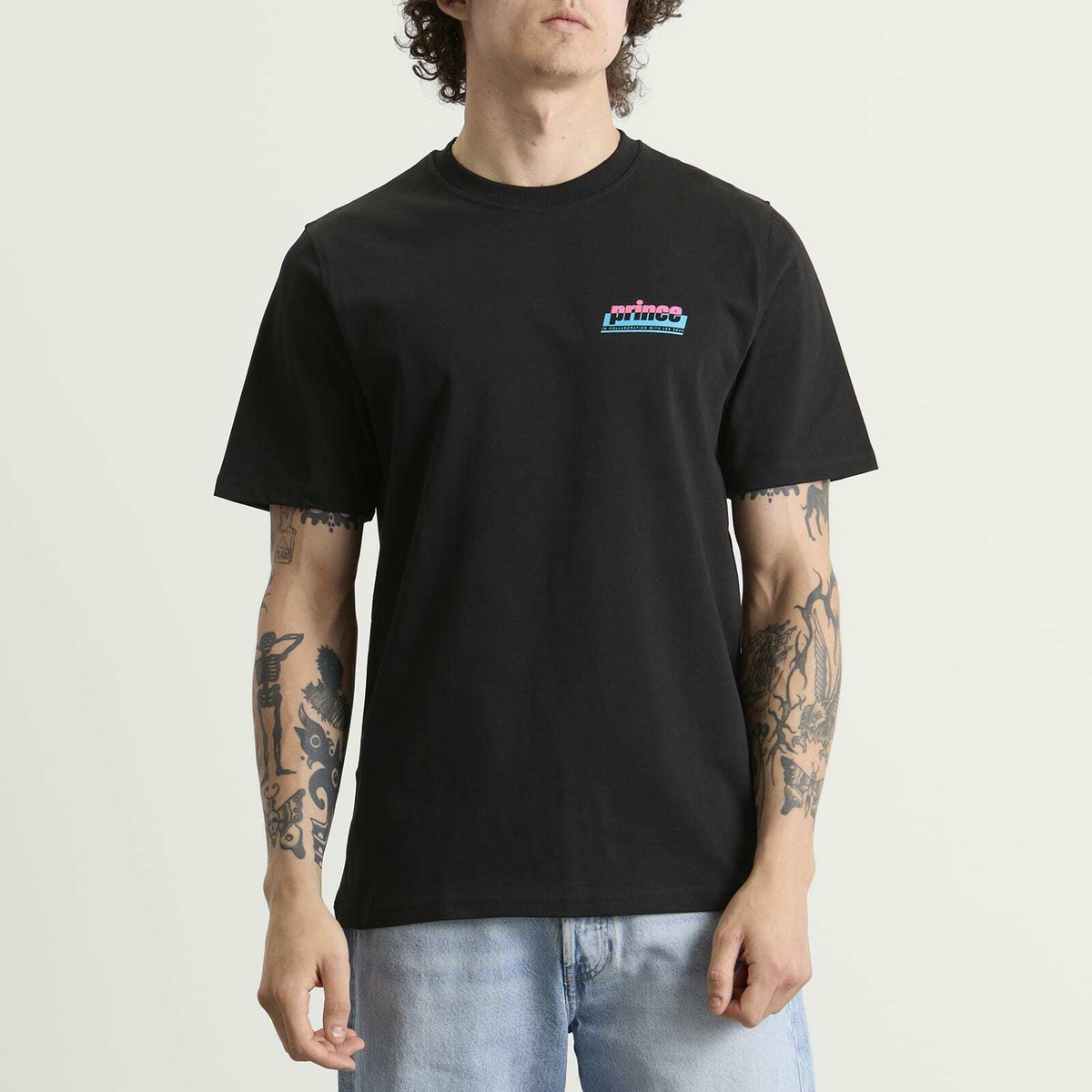 Les Deux Men's Prince P T-shirt in Black