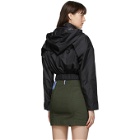 MCQ Black Detachable Hood Jacket