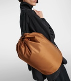 The Row Sporty leather-trimmed backpack