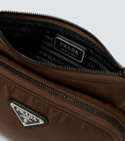 Prada Re-Nylon leather-trimmed shoulder bag