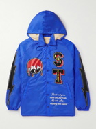 SAINT Mxxxxxx - Denim Tears Printed Shell Hooded Jacket - Blue