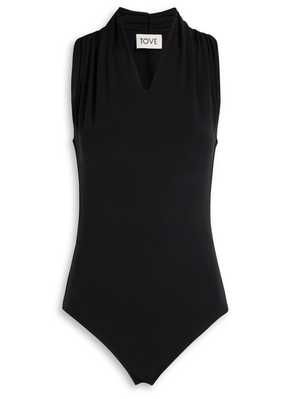 Tove Liorah Stretch-jersey Bodysuit Black