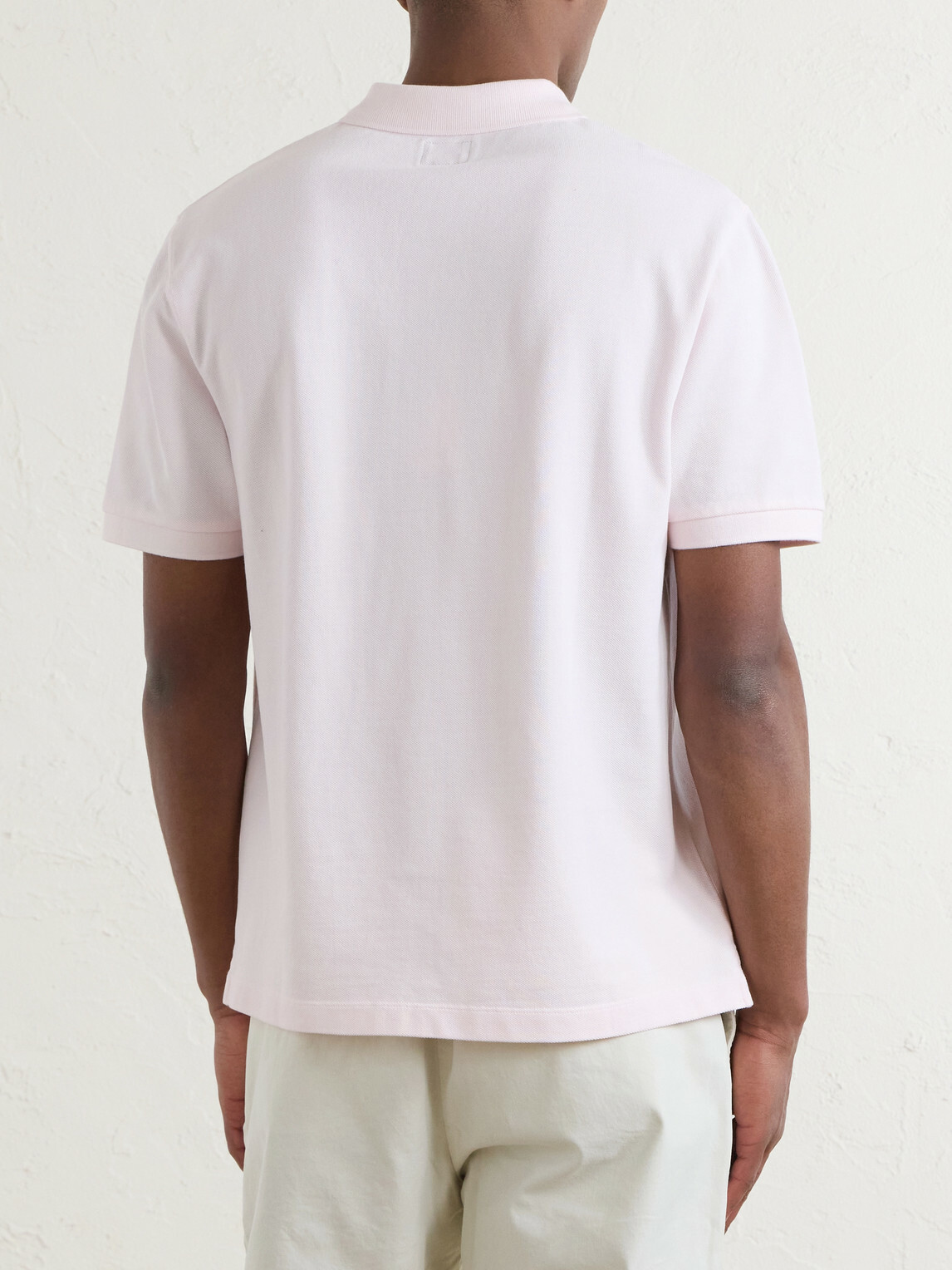 Noah - Logo-Embroidered Cotton-Piqué Polo Shirt - Pink