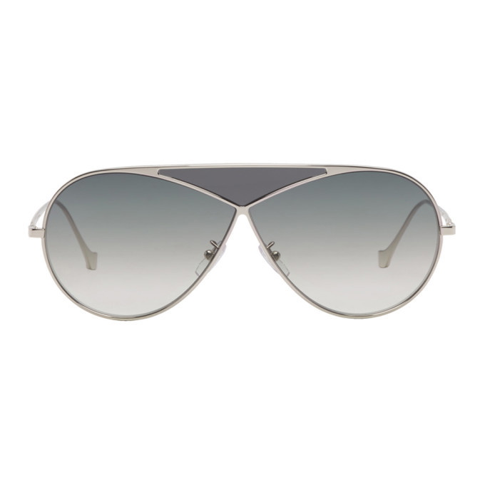 Photo: Loewe Silver Pilot Puzzle Sunglasses
