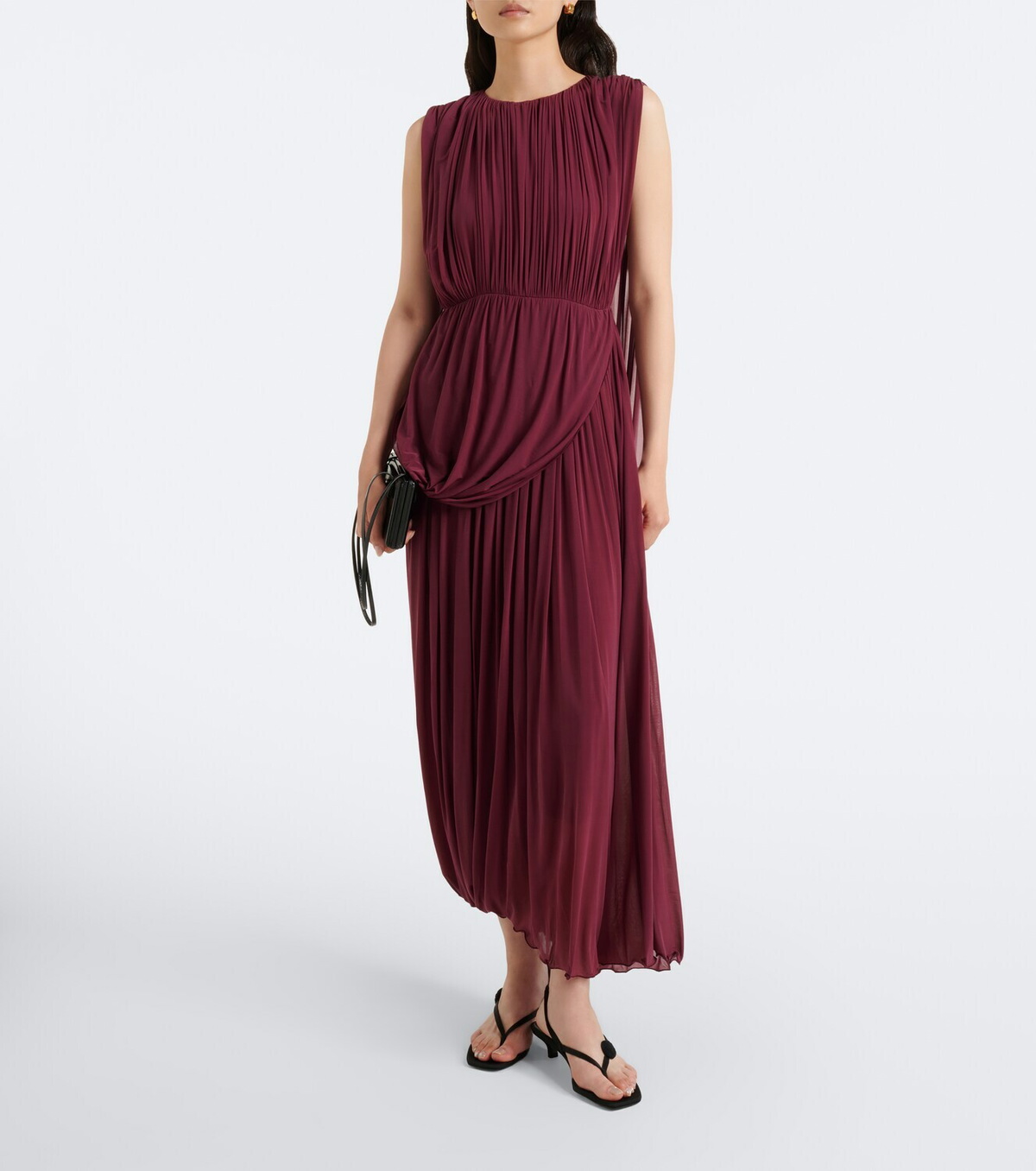 Fforme Kahlo draped jersey maxi dress