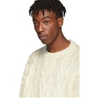 Juun.J Off-White Cable Knit Sweater