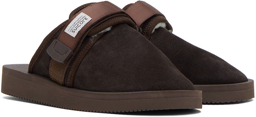 Suicoke Brown ZAVO-MAB Slippers