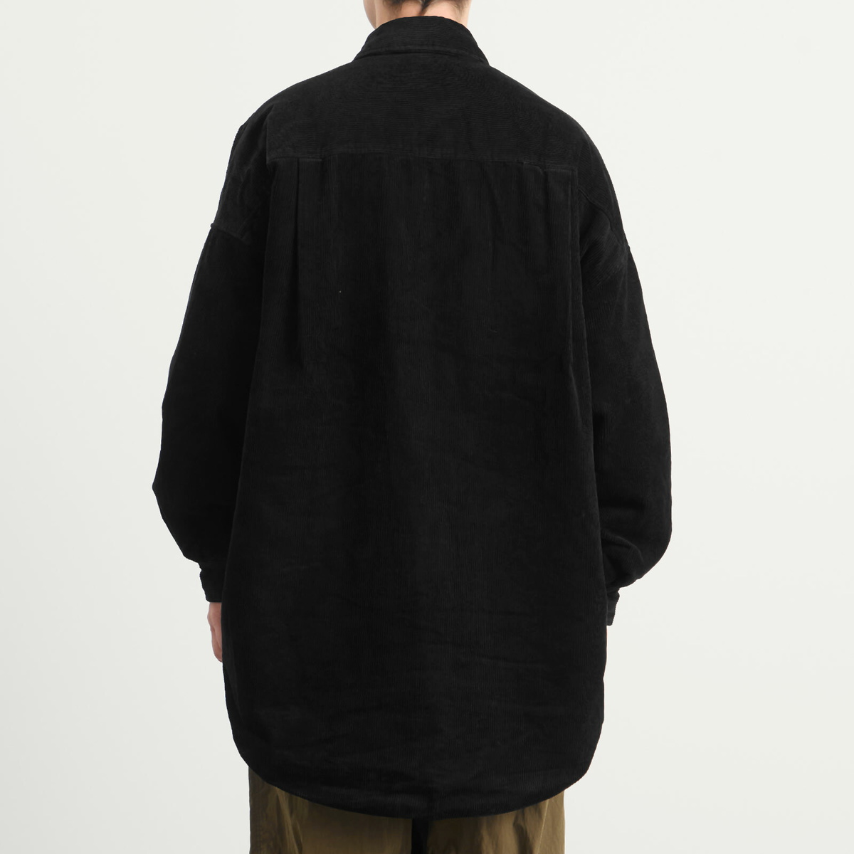 Merely Made Men's Corduroy Overshirt in Black