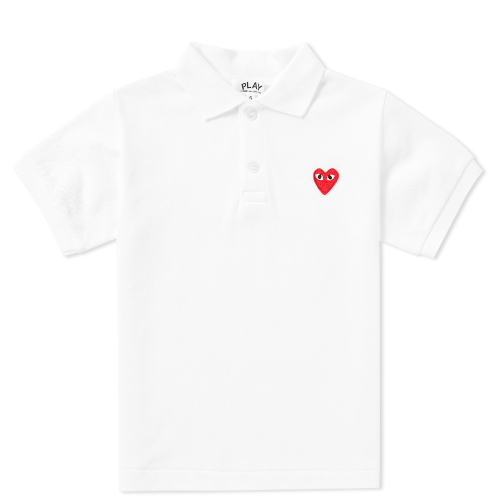 Photo: Comme des Garcons Play Kids Red Heart Polo