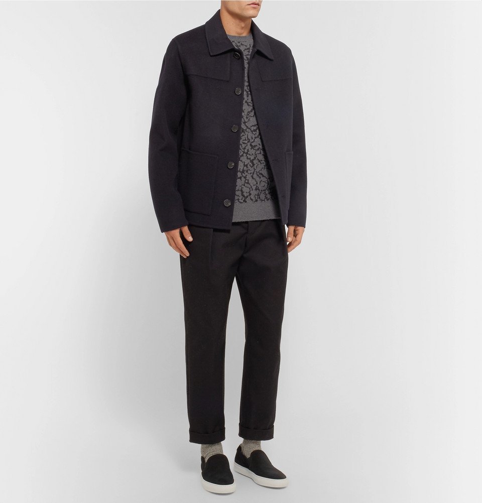 Common Projects - Suede Slip-On Sneakers - Men - Black