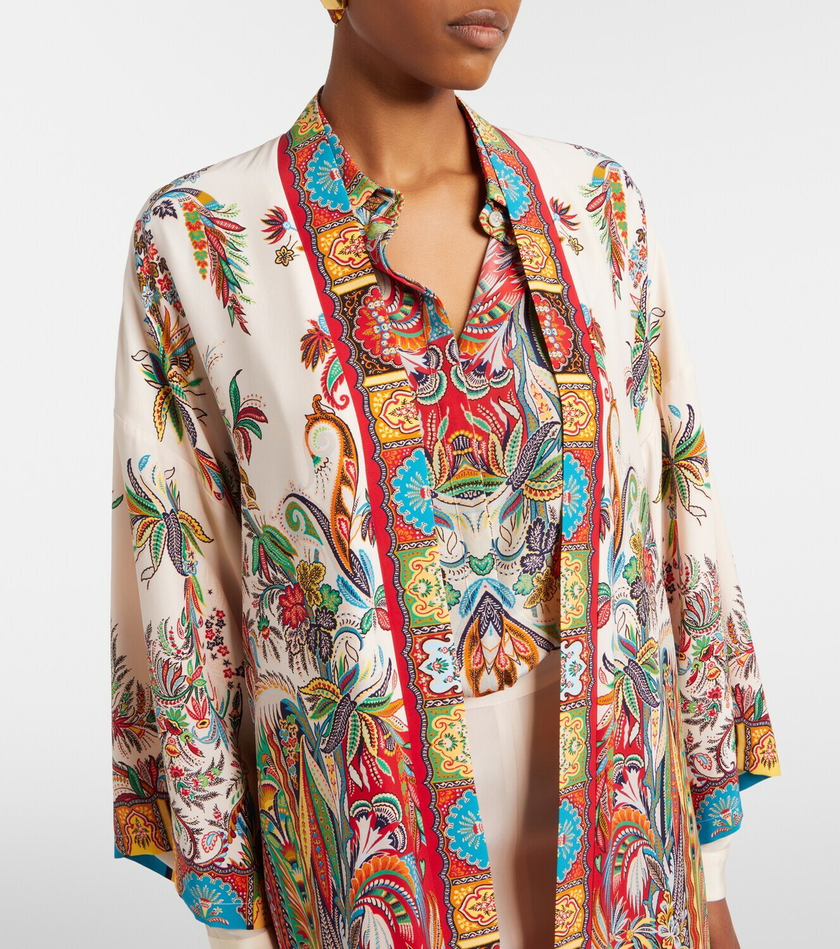 Etro Paisley silk kaftan