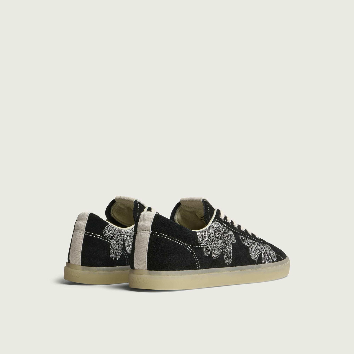 Stepney Workers Club Men's Surma Shroomhands Sneaker in Black Repair