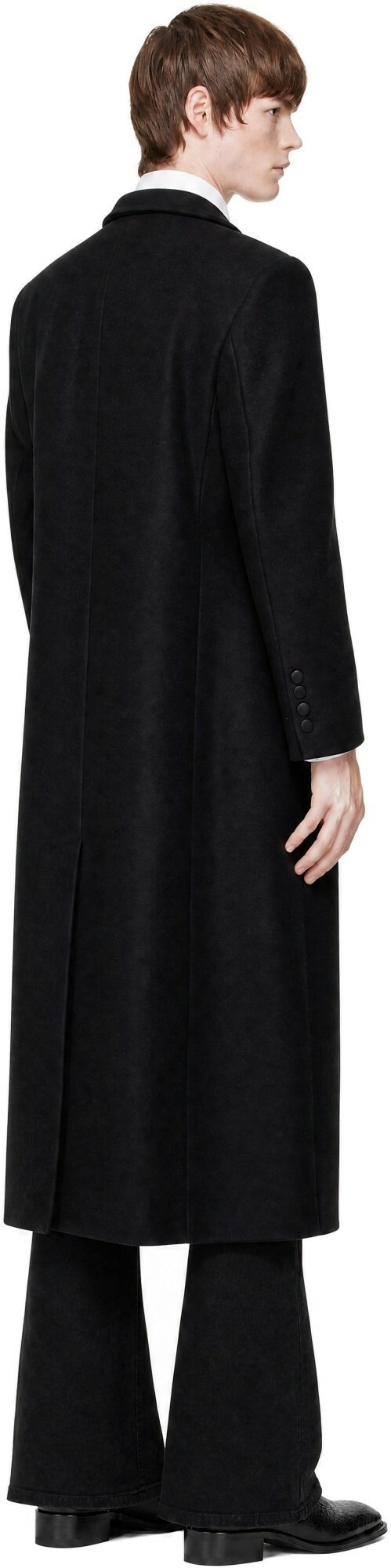 Ernest W. Baker Black Double Breasted Coat