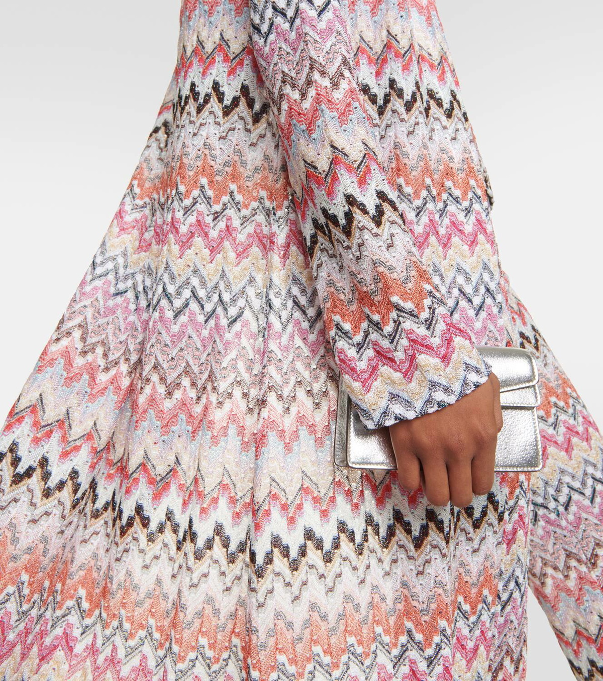 Missoni Zig Zag metallic knit cardigan