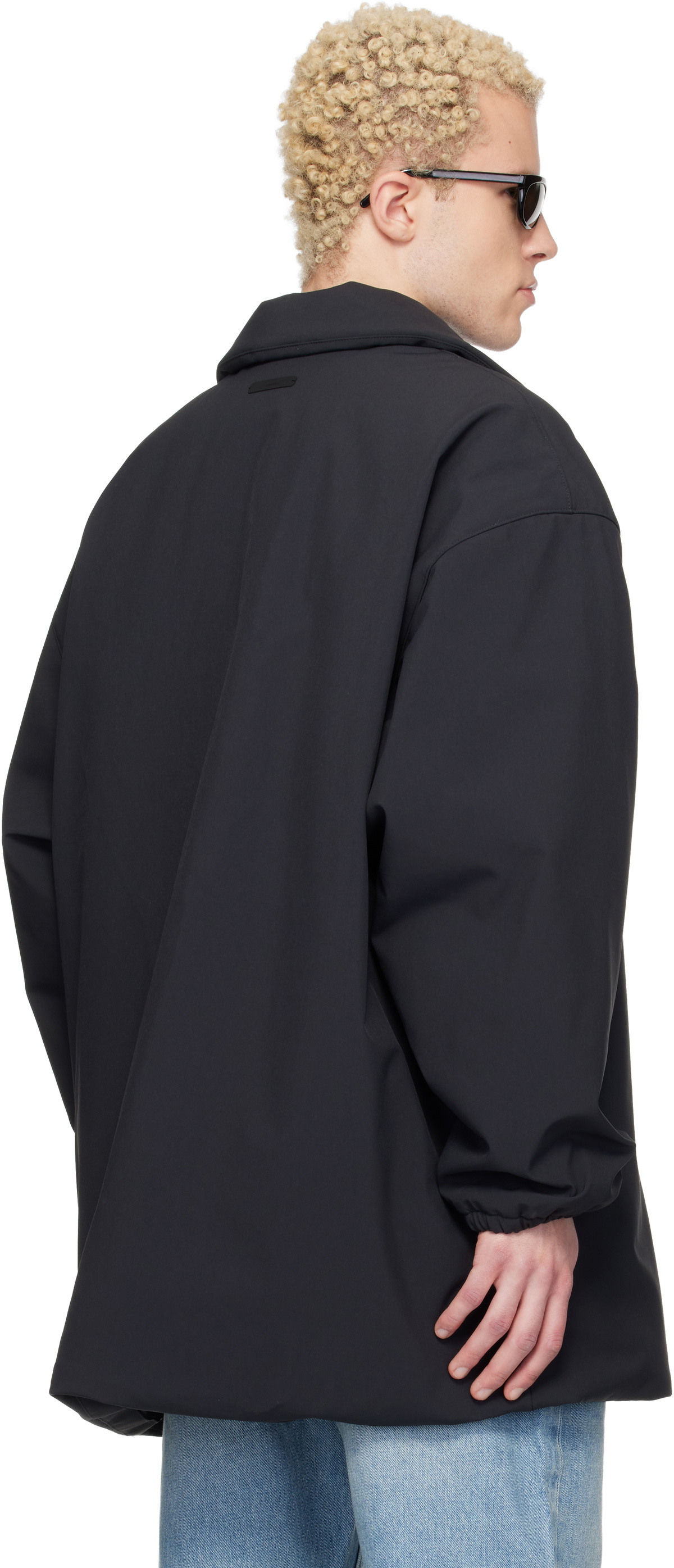 Fear of God ESSENTIALS Black Signature Filled Barn Jacket