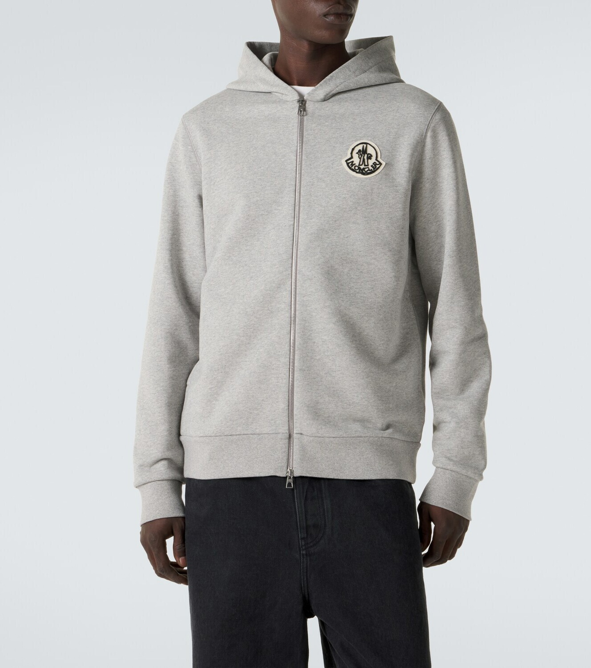 Moncler Logo cotton zip-up hoodie