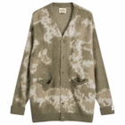 Manastash Men's Blurry Jaquard Cardigan in Grey
