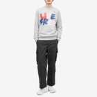 Comme des Garçons SHIRT Men's Live Free Crew Sweatshirt in Grey