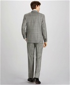 Brooks Brothers Men's Milano Fit Three-Button Plaid 1818 Suit | Grey