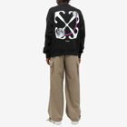 Off-White Men's Stamp Arrow Crew Sweat in Black