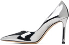 Jimmy Choo Silver & Gold Cass 95 Heels