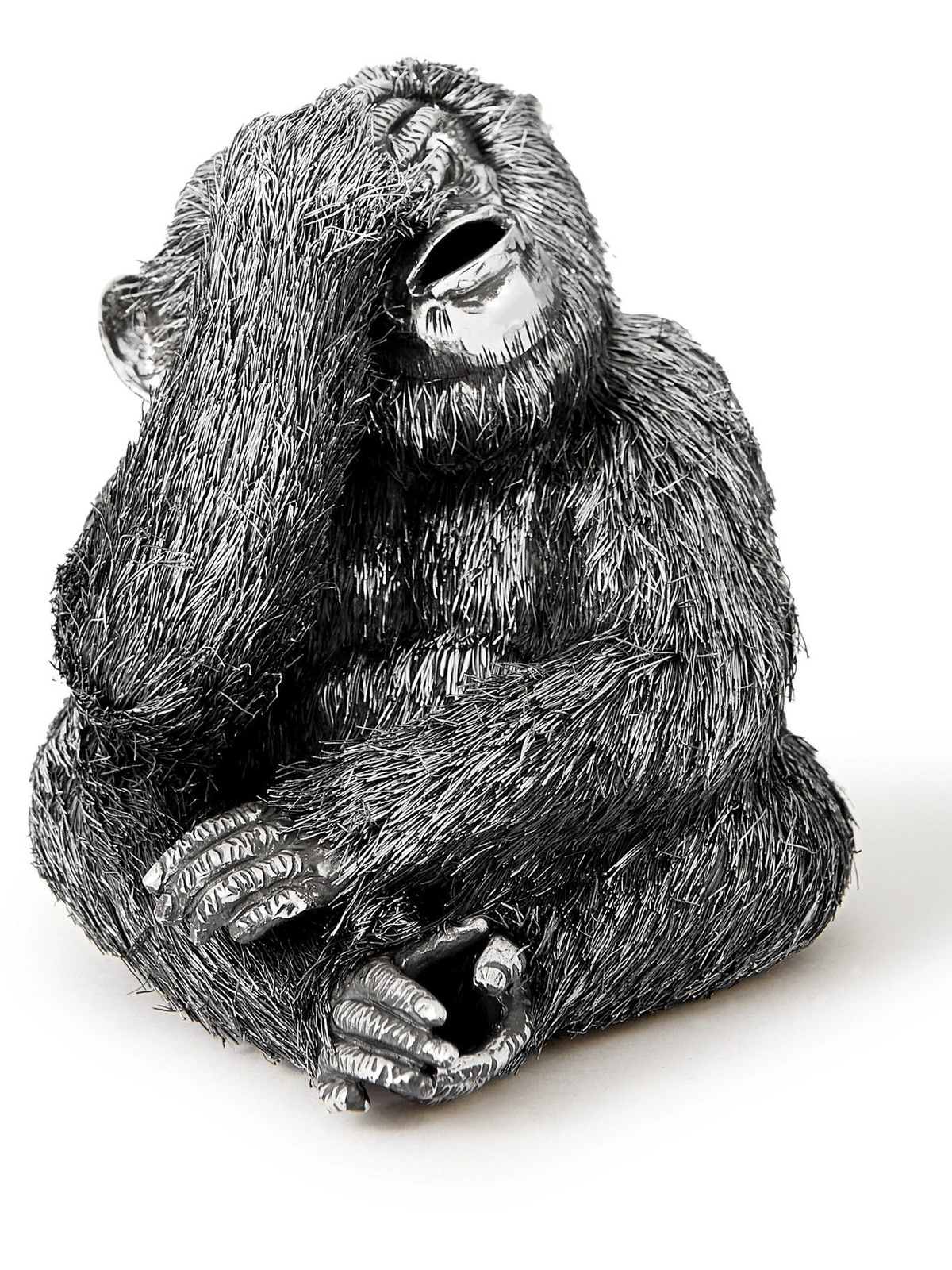 BUCCELLATI - See-No-Evil Monkey Silver Ornament