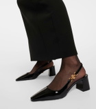 Versace Medusa '95 patent leather slingback pumps
