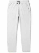 Brunello Cucinelli - Straight-Leg Cotton-Blend Jersey Sweatpants - Gray