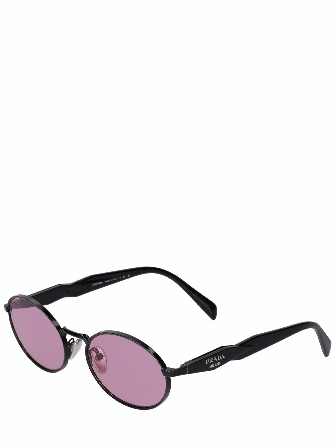 小物 90s archive prada oval l eyewear Prada Eyewear White Retro Oval Sunglasses Prada