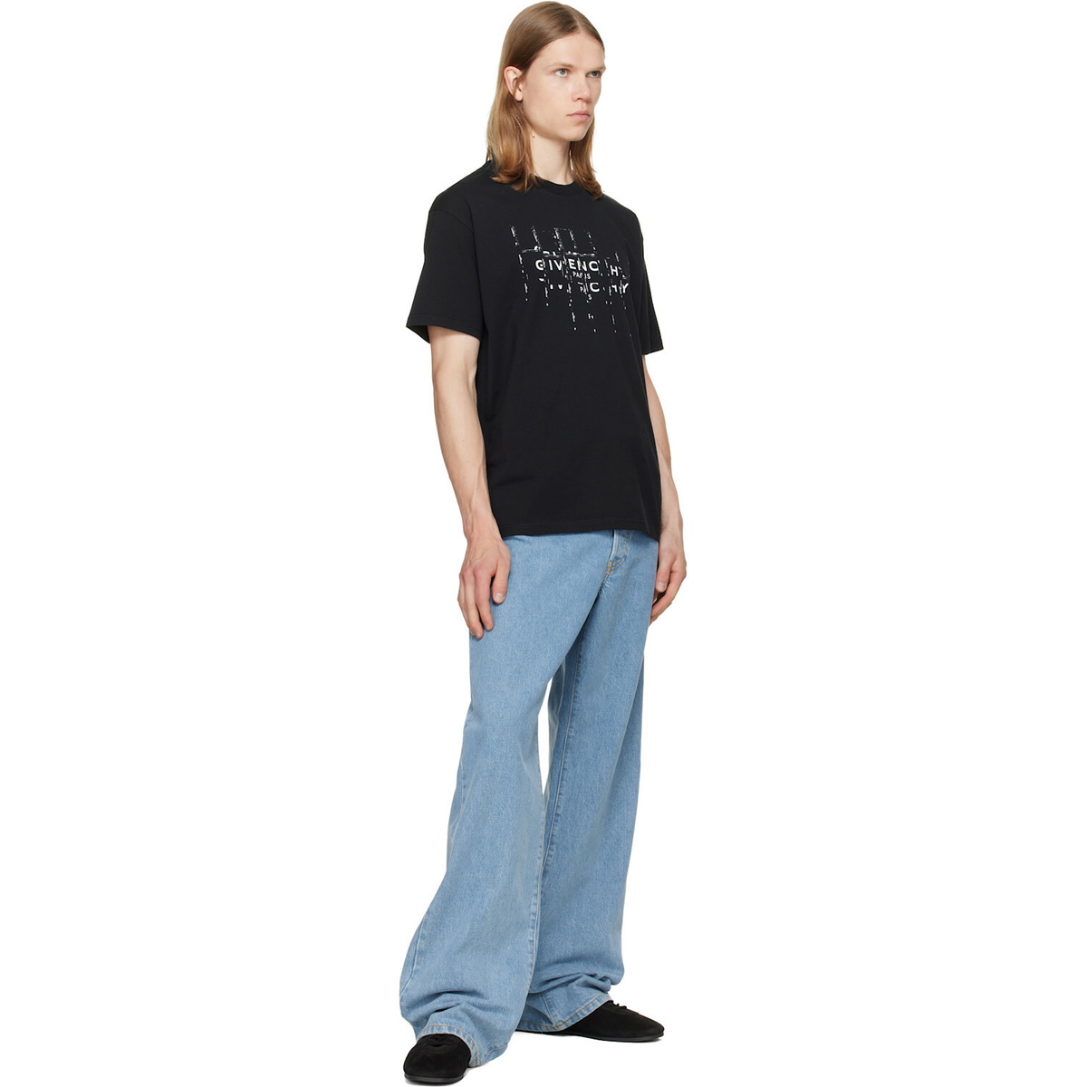 Givenchy Black Photographic Negative Cotton T-shirt