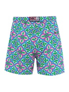 MC2 Saint Barth Man Lightweight Fabric Swim-shorts Lighting 70 With Majolica Print