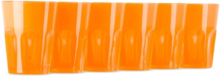 Photo: Mario Luca Giusti Orange Double Face Tumbler Set, 6 pcs