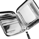 Comme des Garçons SA2100 Mirror Inside Wallet in Black/Silver Mirror
