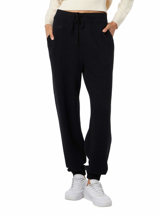 Photo: MC2 Saint Barth Woman Knitted Black Jogger Pants
