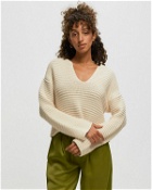 Ayen Wmns Knit Sweater Beige - Womens - Pullovers