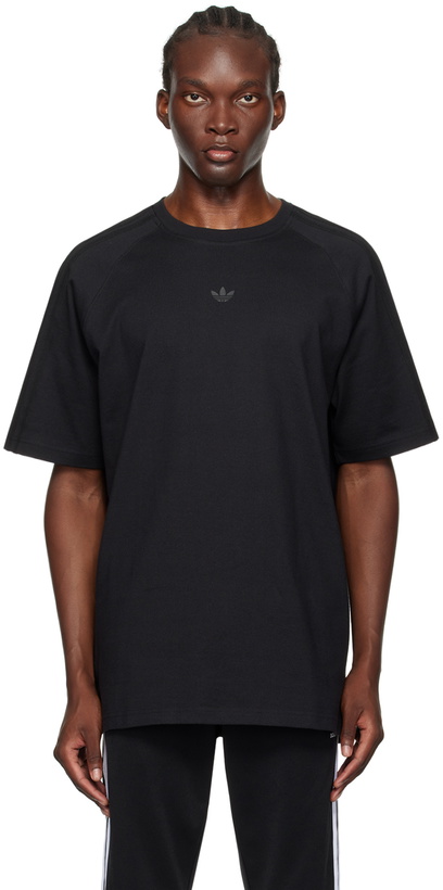 Photo: adidas Originals Black Field Issue Essentials T-Shirt