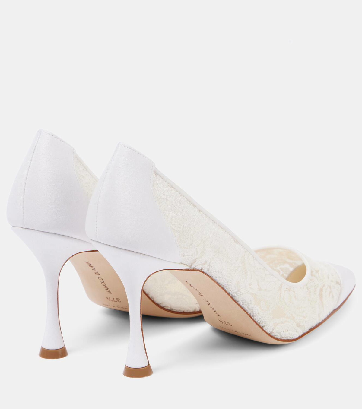 24SS new/Manolo Blahnik ソロラリア90パンプス Pumps White Manolo Blahnik Sololaria 90 floral lace pumps Manolo Blahnik
