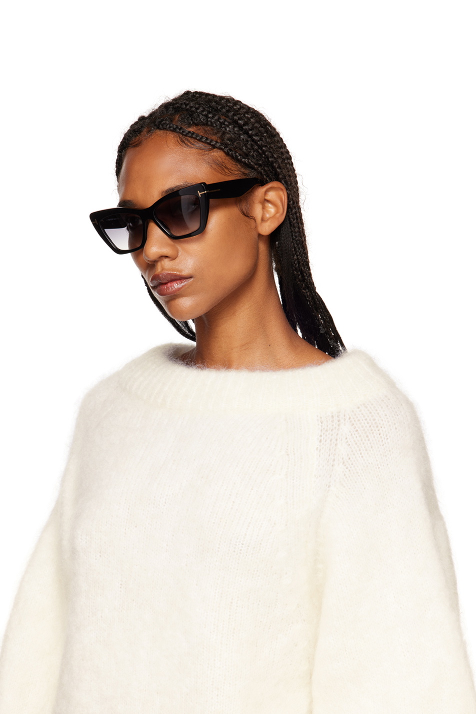 TOM FORD Black Wyatt Sunglasses TOM FORD display picture 1