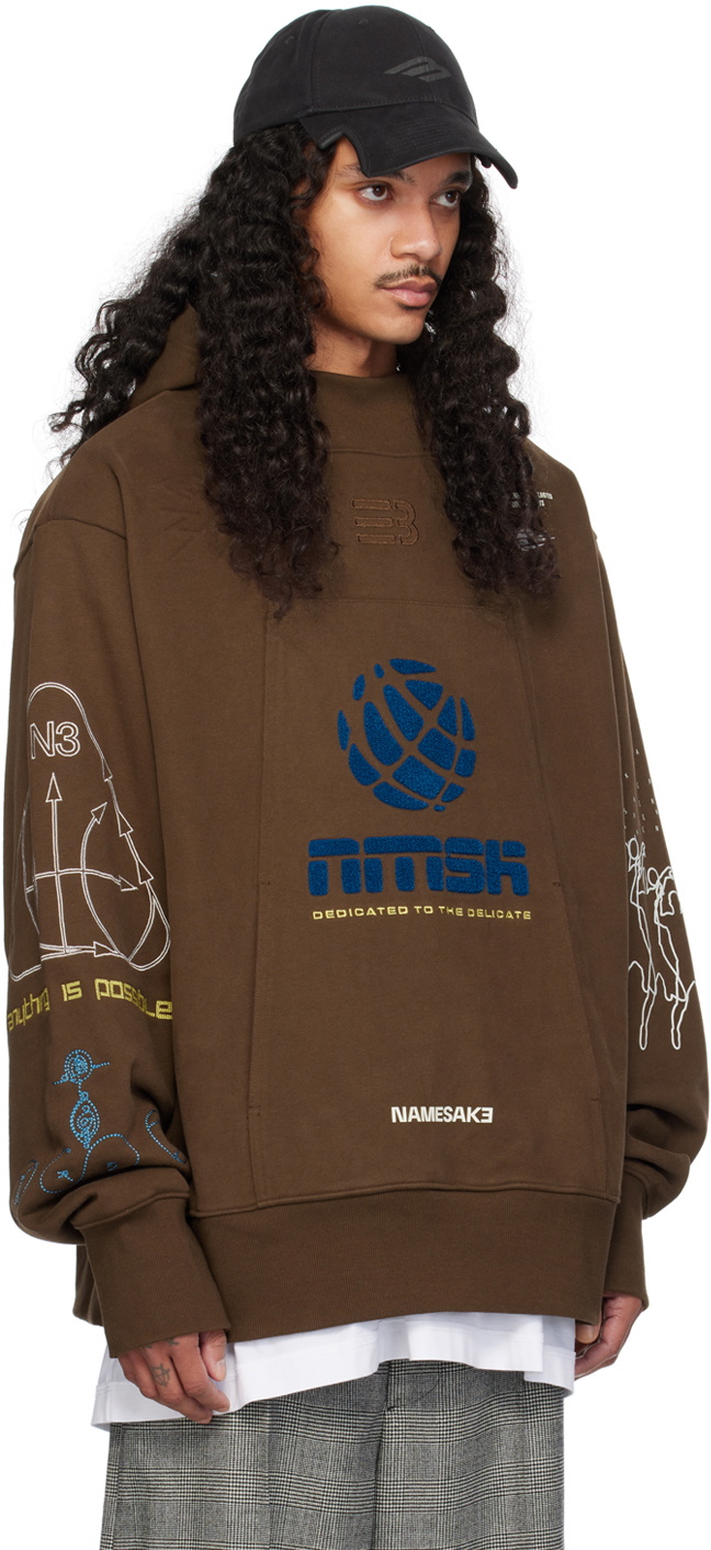 NAMESAKE Brown Sava Hoodie