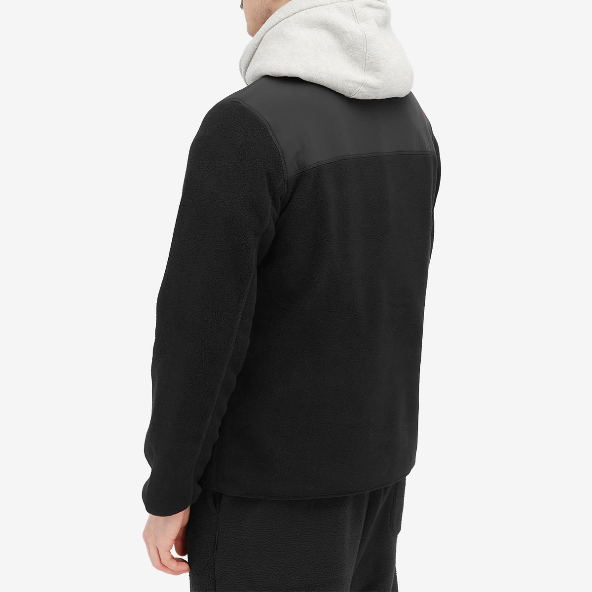Purple Mountain Observatory Men's Micro Fleece Cardigan in Black