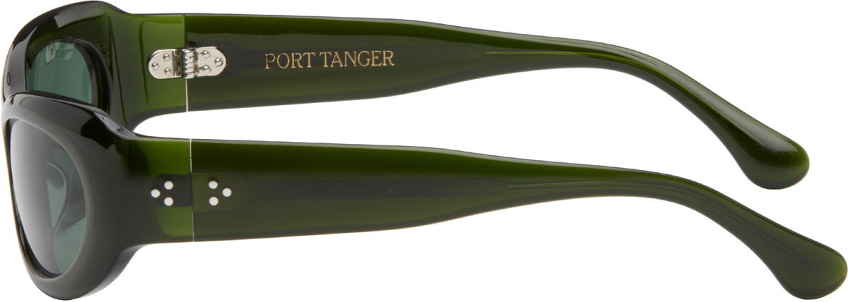 Port Tanger SSENSE Exclusive Green Khilna Sunglasses