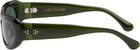 Port Tanger SSENSE Exclusive Green Khilna Sunglasses