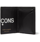 Comme des Garçons - Logo-Print Leather Billfold Wallet - Black