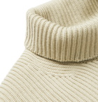 Auralee - Ribbed Wool Rollneck Sweater - Green