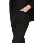 Saint Laurent Black Wool Flare Trousers