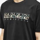 Napapijri Men's Telemark Graphic Logo T-Shirt in Black
