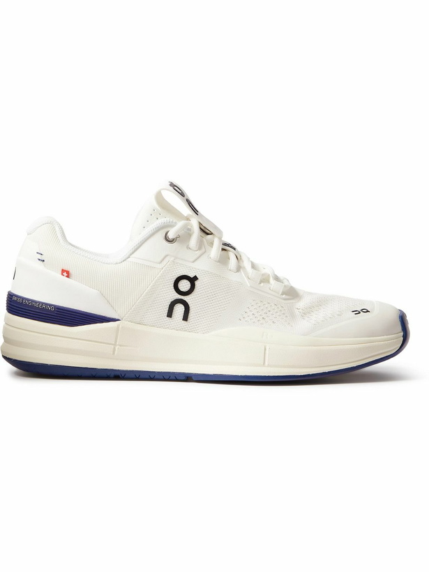 Photo: ON - Roger Federer The ROGER Pro Rubber-Trimmed Mesh Tennis Sneakers - White